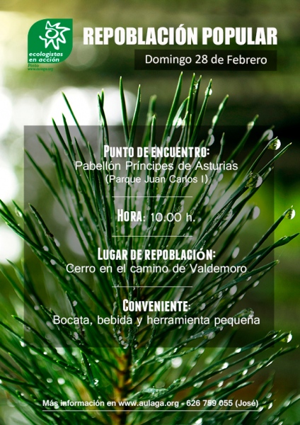 Repoblación popular de Ecologistas en acción de Pinto.