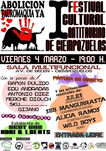 I Festival antitaurino de Ciempozuelos.