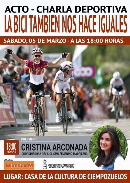 Charla 'La bici también nos hace iguales'.