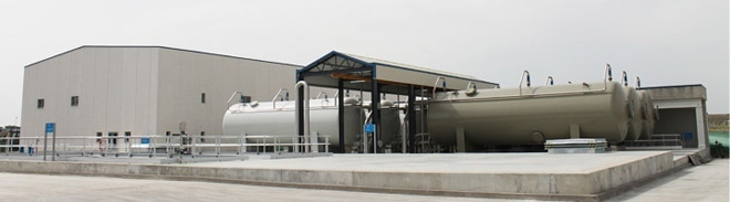 Planta de la estación de servicio del Arroyo Culebro, en Pinto.