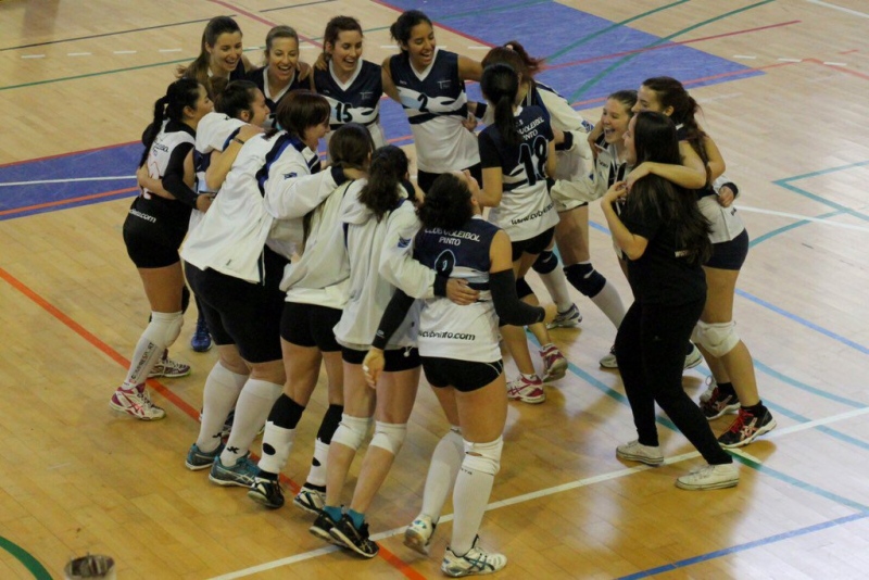 Celebración del campeonato del CV Pinto.