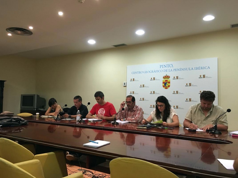 Rueda de prensa de Ganemos Pinto.