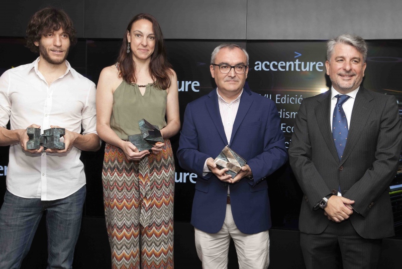 De izq a drch:Pablo Linde, Sara Sonia, Valentín Bustos y Juan Pedro Moreno.