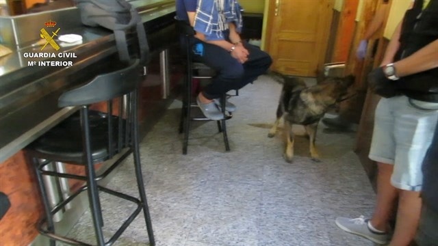 Intervención en uno de los locales implicados. | Imagen: EP / Guardia Civil.