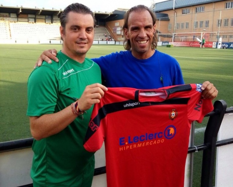 César Gil (izq) junto al 'Mono' Montoya (drch).