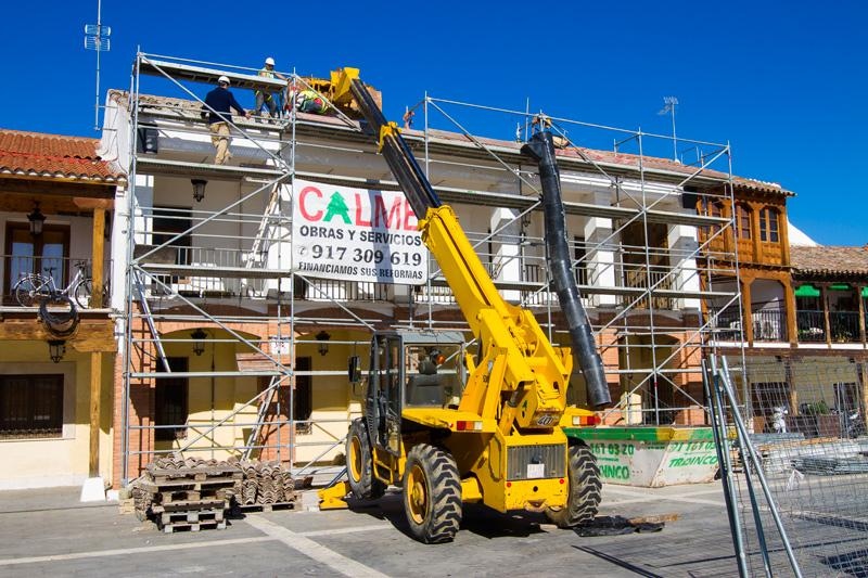 Obras en el edificio del antiguo Ayuntamiento de Pinto.