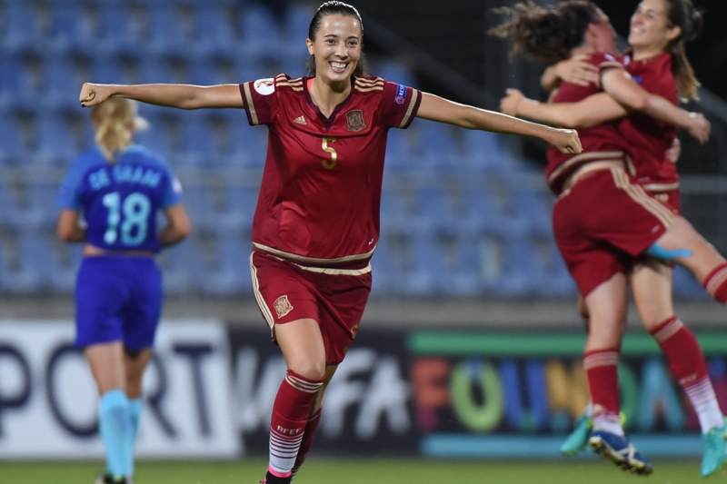 Marta Cazalla con la selección española.