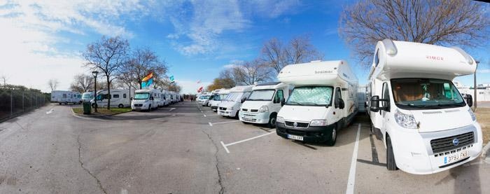 La afluencia al área de servicio de autocaravanas de Pinto creció un 311% en 2016.
