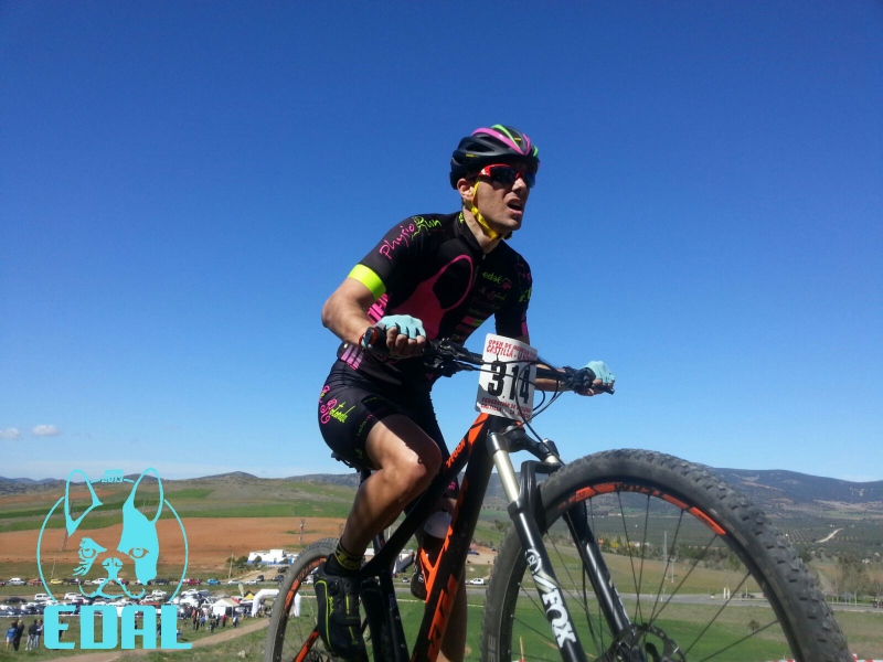 Iván Calvo, líder en categoría Élite del Circuito provincial Btt de Toledo.