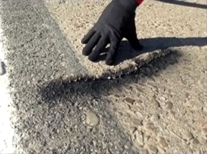 Trampas para ciclistas en San Martín de la Vega.