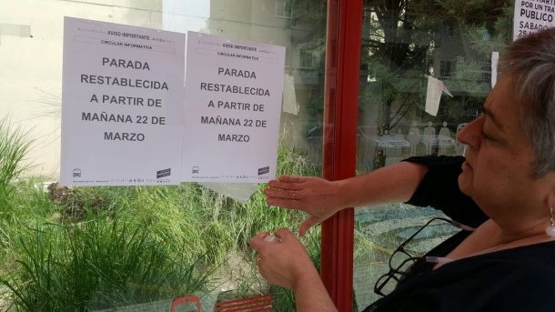 Restablecidas las dos paradas de autobús anuladas en San Martín de la Vega.