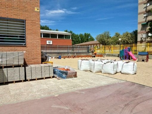 Las obras de accesibilidad en el CEIP Jorge Guillén concluirán antes del nuevo curso.