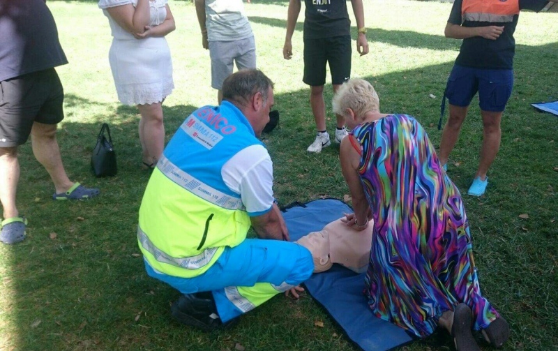 Curso de reanimación cardiopulmonar de San Martín de la Vega.