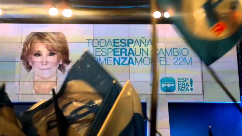 Inicio de campaña del PP de Madrid en 2011.