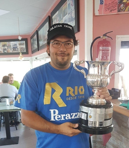 Alberto Fernández, en las instalaciones del Club de Tiro de Pinto.