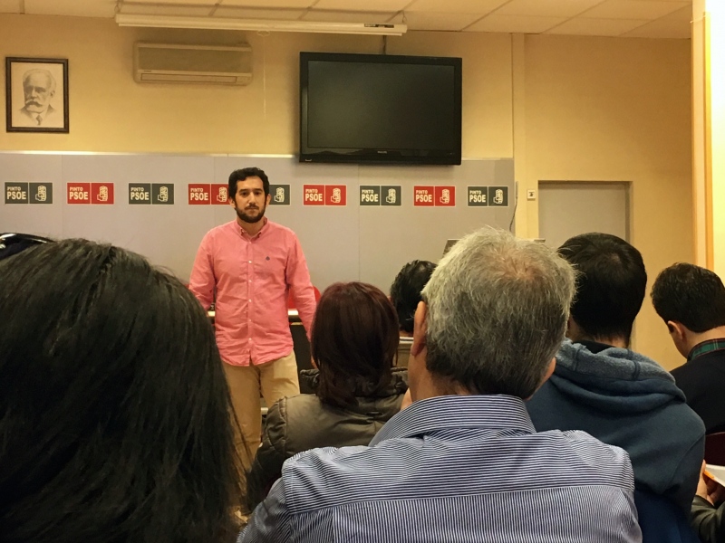 Jesús Herrero, segundo candidato para la secretaría general del PSOE de Pinto.