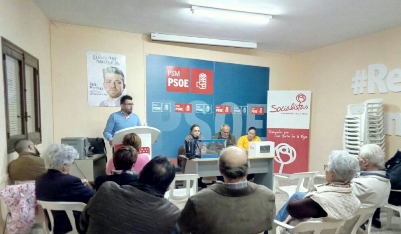 El PSOE de San Martín de la Vega reelige a Rafael Martínez como su Secretario General.