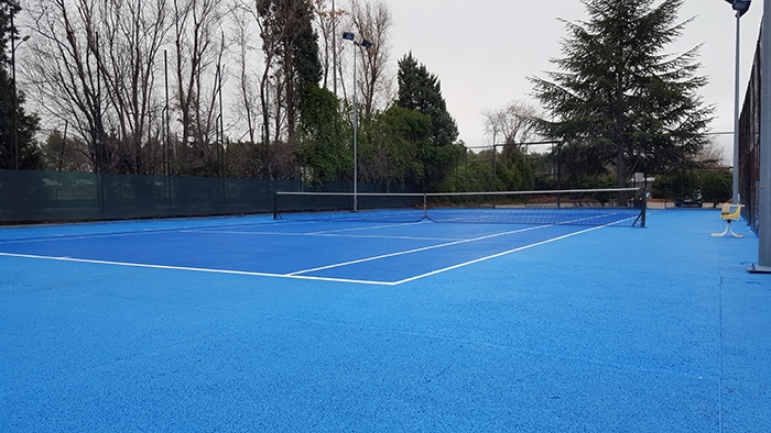 Pistas de tenis de la travesía del Prado.