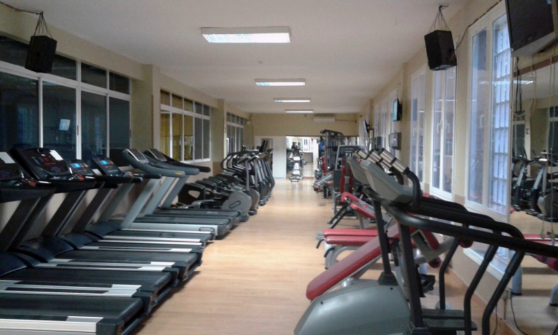 Gimnasio del pabellón Sandra Aguilar.