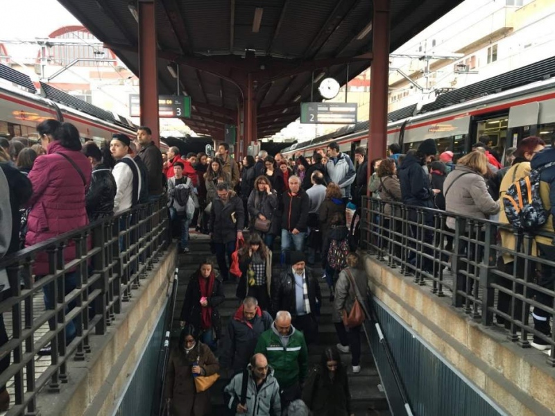 La línea C-3 registró 281 incidencias durante el año 2017.