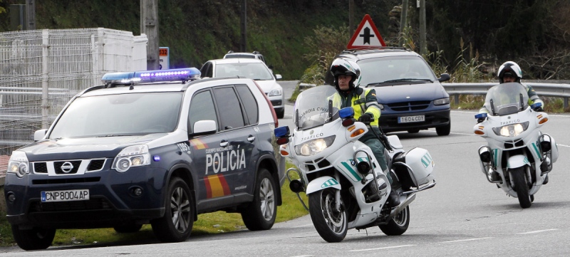 Actuación conjunta de Policía Nacional y Guardia Civil.