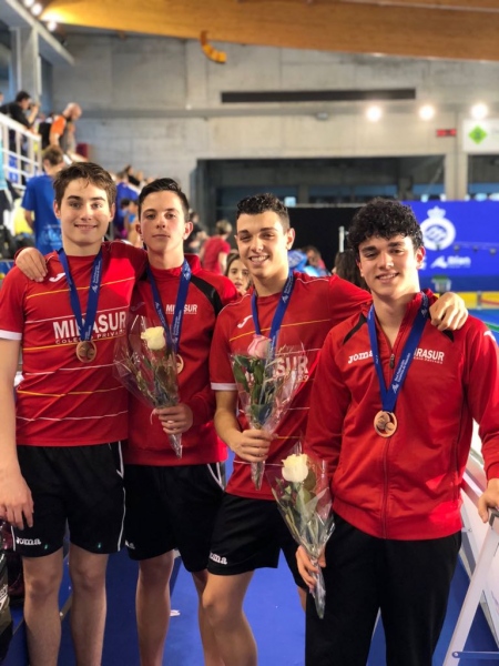 Emilio García, Álvaro Fernández, Gonzalo Vicente y Daniel Chocano.