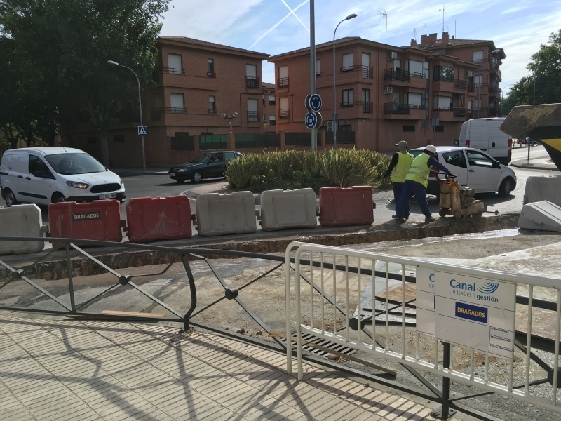 Obras del Plan Depura en Pinto.