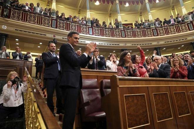 El socialista Pedro Sánchez, nuevo presidente del Gobierno de España.