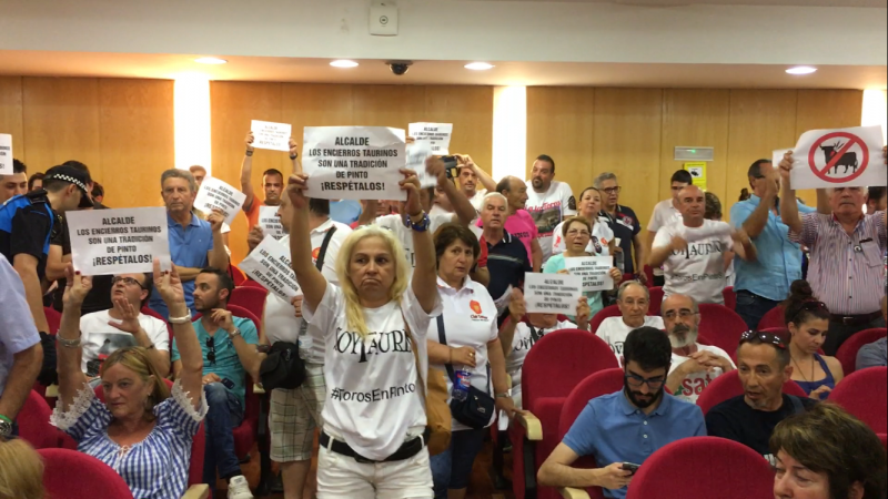 Reivindicaciones taurinas en el Pleno de Pinto.