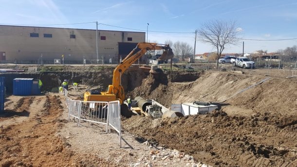 Obras en San Martín de la Vega.