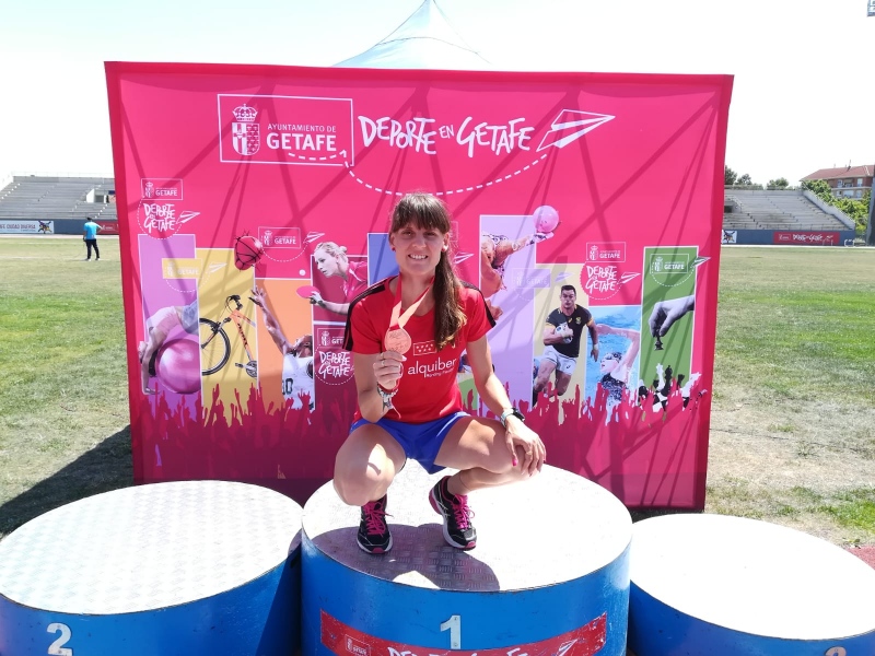 Carolina Pacheco, tercera en el Campeonato de Madrid absoluto.