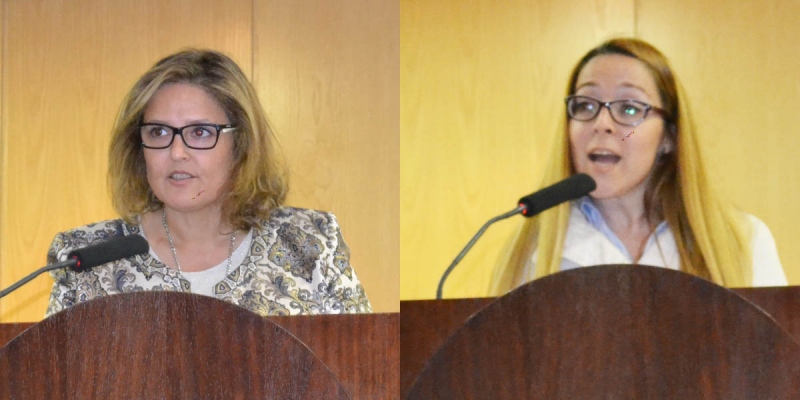 Rosa Ganso (izq) y Lorena Morales (drch).