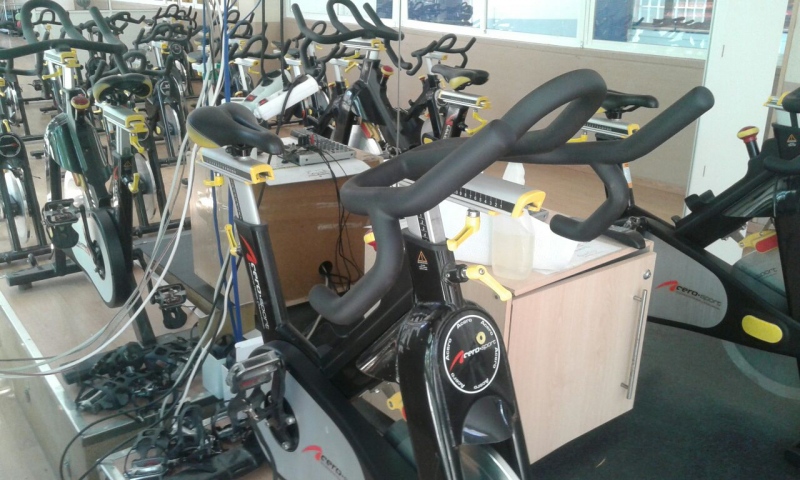 Gimnasio del polideportivo Sandra Aguilar.