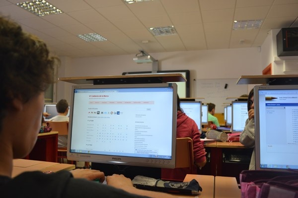 Aula del IES Calderón de la Barca de Pinto.
