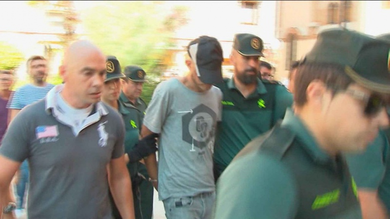 Momento de la detención de Iván tras el intento de secuestro de 2017.