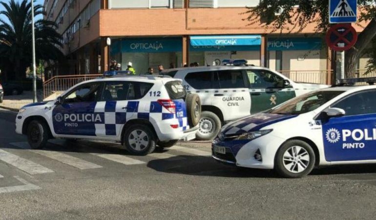 Actuación conjunta de Policía Local de Pinto y Guardia Civil.