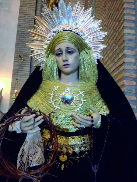 Imagen de la Virgen de la Soledad de Ciempozuelos.