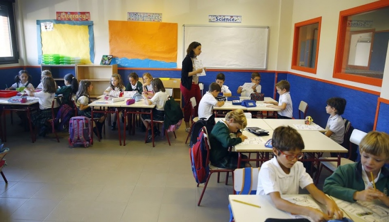 Alumnos durante una clase.