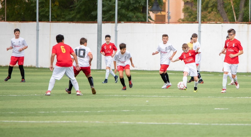 Partido infantil entre el Atlético de Pinto y el ADYC Pinto.