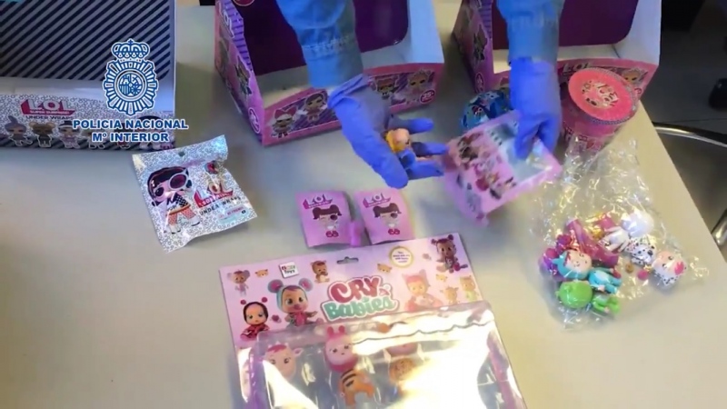 Juguetes requisados por Policía Nacional.