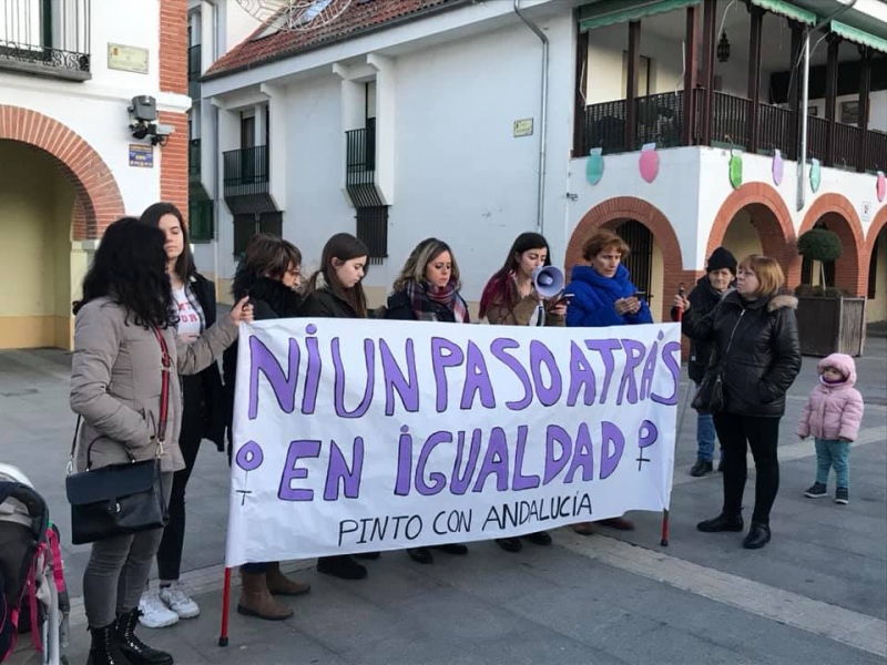 Concentracion feminista en Pinto