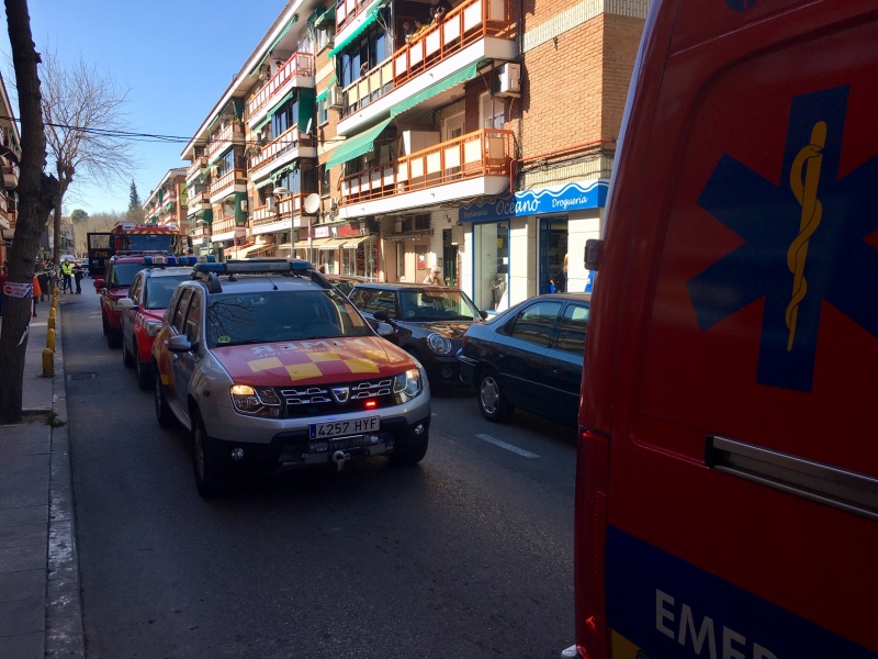 Operativo desplegado para el incendio.