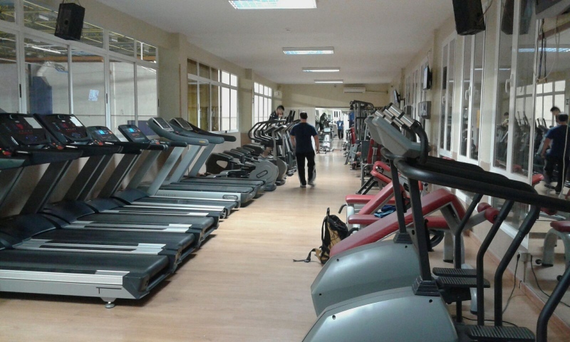 Gimnasio del polideportivo Sandra Aguilar.